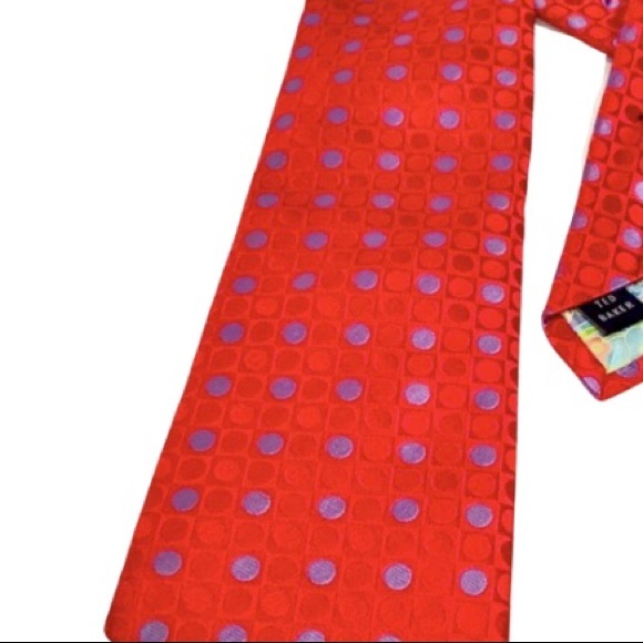 Ted Baker London Silk Polka Dot Tie - Picture 3 of 4